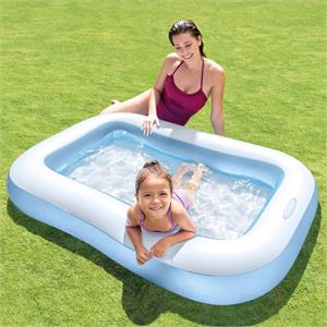 PISCINA GONFIABILE BAMBINI INTEX RETTANGOLARE 166x100x25 - AZZURRO in Arredamento giardino
