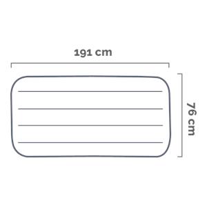 MATERASSO INTEX CAMPEGGIO MARE MEZZA PIAZZA CLASSIC DOWNY 76x191x25CM. in Arredamento giardino