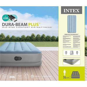MATERASSO INTEX DURA BEAM RAISED COMFORT CON SCHIENALE SINGOLO 99x191x36 CM. in Arredamento giardino