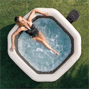 PISCINA IDROMASSAGGIO INTEX PURE SPA BUBBLE PLUS 4 POSTI in Arredamento giardino