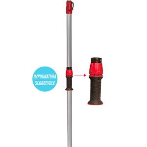 SVETTATOIO TELESCOPICO PROFESSIONALE 200-365 CM CON TESTA ORIENTABILE in Giardinaggio