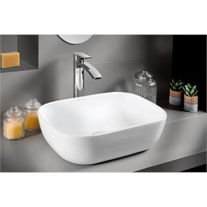 LAVABO DA APPOGGIO RETTANGOLARE BUTHIR 45 X 32 X H13,5 CM in Bagno e arredo bagno