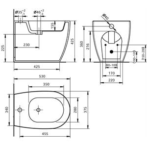 BIDET TONDO A PAVIMENTO VALLENT in Bagno e arredo bagno