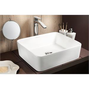 LAVABO DA APPOGGIO RETTANGOLARE AGIM 48,2X37XH.13,5 CM in Bagno e arredo bagno