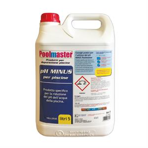 MINUS POOLMASTER CORRETTORE DI PH PER ACQUA PISCINA 5 LITRI in Arredamento giardino