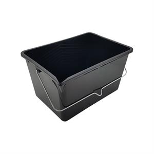 SECCHIO IN PLASTICA RETTANGOLARE 12LT NERO in Vernici
