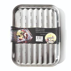 VASSOIO IN ACCIAIO INOX, GRILL E BARBECUE - 34x24 CM in Arredamento giardino