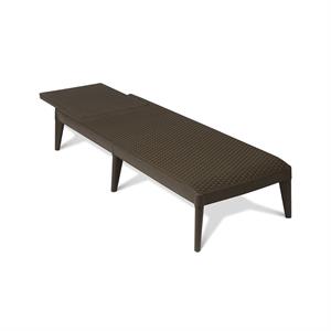 LETTINO PRENDISOLE DA GIARDINO TOOMAX NUMANA IN RATTAN MARRONE in Arredamento giardino