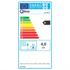 STUFA A COMBUSTIBILE LIQUIDO QLIMA SRE 8040 C ARGENTO in Stufe e clima