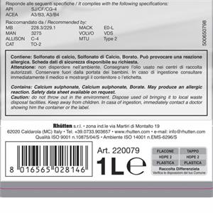 OLIO MOTORE 15W40 RHUTTEN - 1 LITRO in Accessori auto e moto