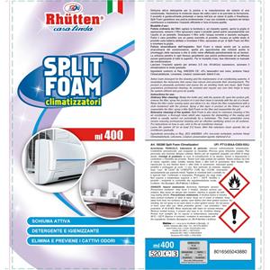 SCHIUMA SPRAY SPLIT FOAM IGIENIZZANTE CONDIZIONATORI - 400 ML in Stufe e clima