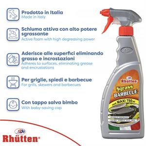 SGRASSATORE BARBECUE IN SCHIUMA - PULIZIA GRIGLIE BARBECUE, SPIEDI - 750 ML in Arredamento giardino
