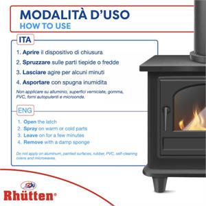 DETERGENTE PER FULIGGINE RHUTTEN FULIGGI STOP 750ML in Stufe e clima