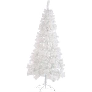 ALBERO DI NATALE BIANCO 150CM IN PVC SLIM RENON in Natale