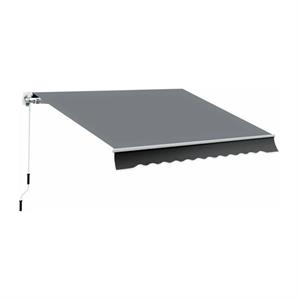 TENDA DA SOLE A BARRA QUADRA - 4X3 MT - GRIGIO ANTRACITE in Arredamento giardino