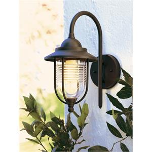 APPLIQUE IN BASSO LINEA PORTO PICCOLA - E27 - RUGGINE in Illuminazione