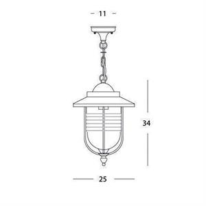 LAMPADA A SOSPENSIONE GRANDE PORTO - E27 in Illuminazione