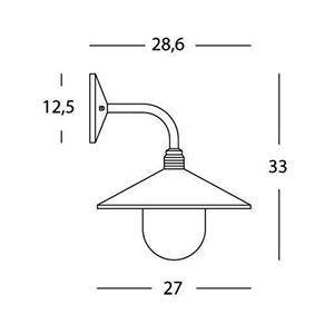 APPLIQUE IN BASSO - LINEA SPECTRE - E27 in Illuminazione