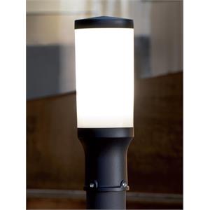 TESTA PALO DA GIARDINO CACTUS - ø60 - E27 - NERO in Illuminazione