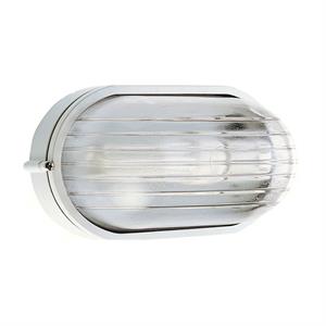 PLAFONIERA DA ESTERNO - INDUSTRIALE OVALE - E27 - BIANCO in Illuminazione