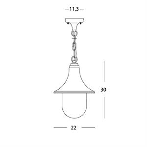 LAMPADA A SOSPENSIONE - LINEA ZOE - E27 in Illuminazione