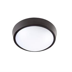 PLAFONIERA LED DA ESTERNO 2160 LUMEN DORIS - ø27 CM - 3 TEMP - NERA in Illuminazione