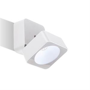 PUNTO LUCE LED - APPLIQUE DA ESTERNO E INTERNO - QUADRO - 7W - 4000K - BIANCA in Illuminazione
