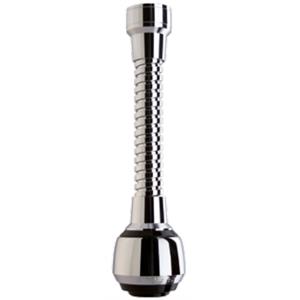 CANNUCCIA FLESSIBILE 13CM IN OTTONE CROMATO E NERO SIROFLEX MILADY 22F 24M in Bagno e arredo bagno