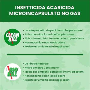 BIOKILL CLEANKILL EXTRA - INSETTICIDA ACARICIDA NATURALE - RICARICA 1 LT in Giardinaggio