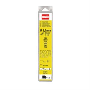 ELETTRODI BASICI PER SALDATURA ACCIAIO ø3,2 MM x 350 MM - 8 PEZZI in Utensileria