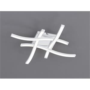 PLAFONIERA ROUTE LED 4 BACCHETTE ONDULATE BIANCA 45,2CMX45,2CM in Illuminazione