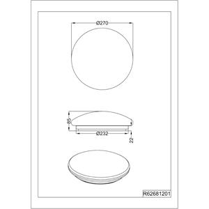 PLAFONIERA LED PUTZ DIAMETRO 30 CM EFFETTO CIELO STELLATO in Illuminazione