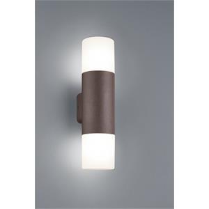 APPLIQUE DA PARETE A BIEMISSIONE HOOSIC - E27 RUGGINE in Illuminazione
