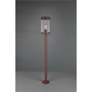 PALO LUCE TANARO - LAMPIONCINO DA ESTERNO - H100 CM - E27 - RUGGINE in Illuminazione
