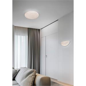 UMBRIA - PLAFONIERA MEZZALUNA LED - EFFETTO ALABASTRO - L26 CM - 9W - 1200 LM - 4000K in Illuminazione