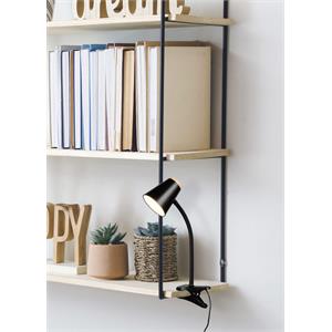 LAMPADA A MORSETTO LED - FLESSIBILE - 500 LUMEN - 3000K - PONGO - NERA in Illuminazione