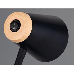 LAMPADA A MORSETTO LED - FLESSIBILE - 500 LUMEN - 3000K - PONGO - NERA in Illuminazione