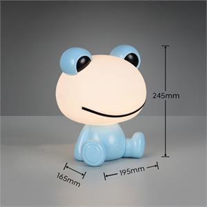 LAMPADA DA COMODINO CAMERA DA LETTO BAMBINI - AZZURRA - 3000K - HOPPER in Illuminazione