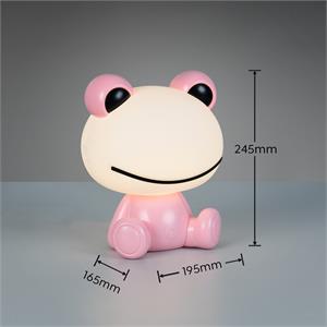 LAMPADA DA COMODINO CAMERA DA LETTO BAMBINI - ROSA - 3000K - HOPPER in Illuminazione