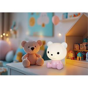 LAMPADA DA COMODINO CAMERA DA LETTO BAMBINI - ROSA - 3000K - CUTIE in Illuminazione
