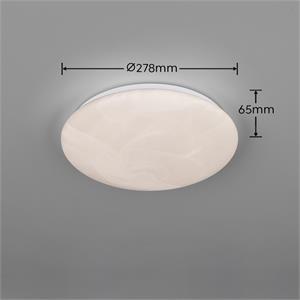 UMBRIA - PLAFONIERA LED ROTONDA - EFFETTO ALABASTRO - 16W - 1600 LM - ø28 CM - 4000K in Illuminazione