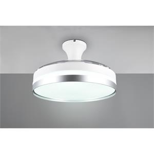 PLAFONIERA VENTILATORE LINDBERG INTENSITA' REGOLABILE DIAMETRO 107 CM. in Illuminazione