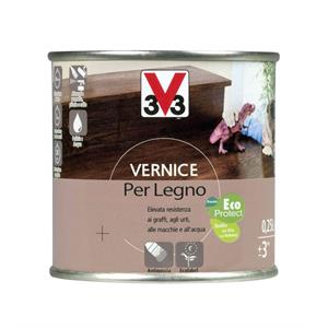 VERNICE PER LEGNO COLORATA V33 0.25LT NOCE RUSTICO SATINATO in Vernici