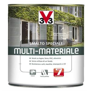 V33 SMALTO A SOLVENTE MULTI MATERIALE 4 in 1 - 0.5L BLU in Vernici