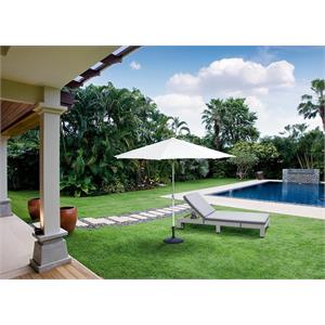 OMBRELLONE DA GIARDINO CON PALO CENTRALE IN ALLUMINIO 3 MT BIANCO in Arredamento giardino