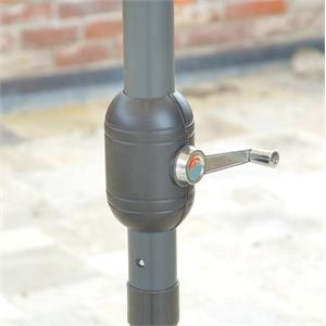 OMBRELLONE DA GIARDINO CON PALO CENTRALE IN ALLUMINIO 3 MT COLOR SABBIA in Arredamento giardino