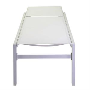 LETTINO PRENDISOLE DA GIARDINO IN ALLUMINIO BIANCO in Arredamento giardino