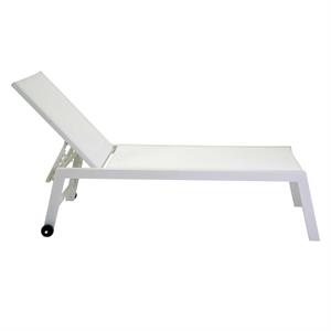 LETTINO PRENDISOLE DA GIARDINO IN ALLUMINIO BIANCO in Arredamento giardino