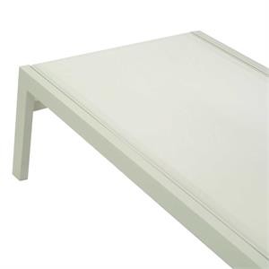 LETTINO PRENDISOLE DA GIARDINO IN ALLUMINIO BIANCO in Arredamento giardino