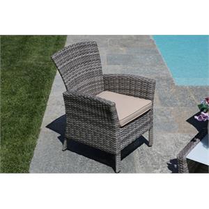 SALOTTO AMALIA POLYRATTAN GRIGIO in Arredamento giardino